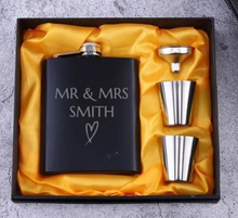 Load image into Gallery viewer, Whisky Flask Wedding Set