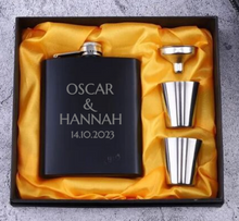 Load image into Gallery viewer, Whisky Flask Wedding Set