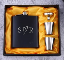 Load image into Gallery viewer, Whisky Flask Wedding Set