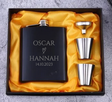 Load image into Gallery viewer, Whisky Flask Wedding Set