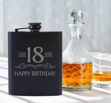 Load image into Gallery viewer, Engraved Birthday Whisky Flask
