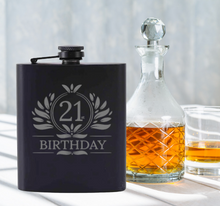 Load image into Gallery viewer, Engraved Birthday Whisky Flask
