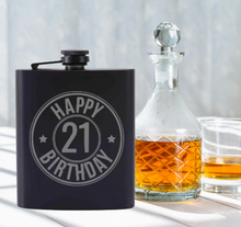 Load image into Gallery viewer, Engraved Birthday Whisky Flask
