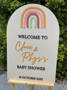 Baby Shower Sign - Rainbow