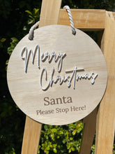 Load image into Gallery viewer, ‘Santa Stop Here’ Door Hanger
