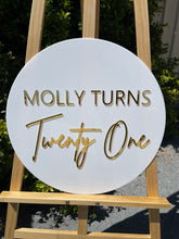 Load image into Gallery viewer, Birthday Party Sign - Molly
