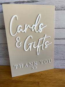 Reception Sign - Cards & Gifts