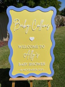 Baby Shower Sign - Baby Collins