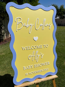 Baby Shower Sign - Baby Collins