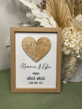 Load image into Gallery viewer, Framed Love Story Map
