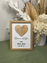 Load image into Gallery viewer, Framed Love Story Map
