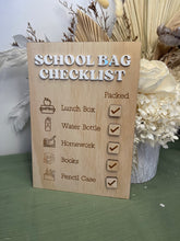Load image into Gallery viewer, School Bag Checklist
