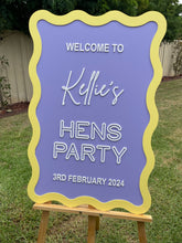 Load image into Gallery viewer, Hen&#39;s Party Sign - Kellie&#39;s Hen&#39;s Party
