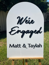 Load image into Gallery viewer, Engagement Party Sign - We&#39;re Engaged
