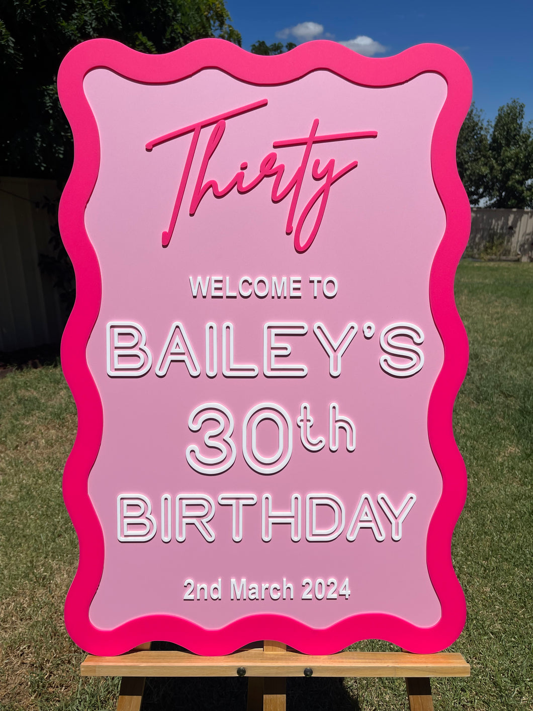 Birthday Party Sign - Thirty