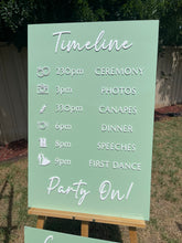 Load image into Gallery viewer, Wedding Day Timeline - Party On
