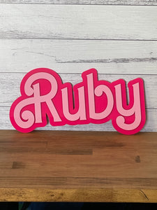 Kids Name Sign - Double Layer