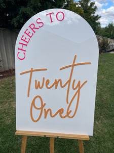 Birthday Party Sign - Cheers To