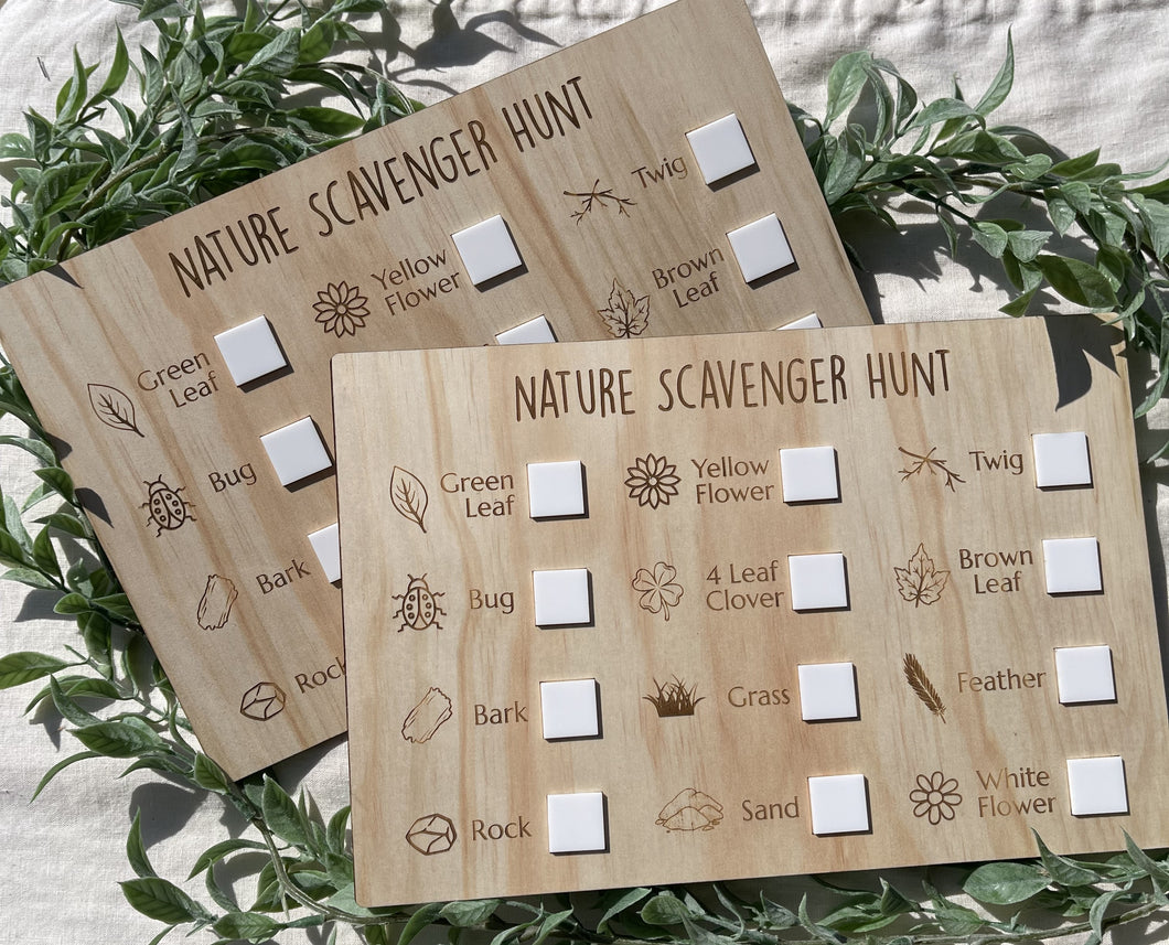 Scavenger Hunt Board - Nature