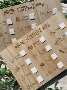 Scavenger Hunt Board - Nature