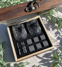 Load image into Gallery viewer, Whisky Glass &amp; Stone Wedding Set
