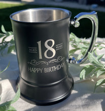 Load image into Gallery viewer, Beer Mug (Matte Black) - Birthday
