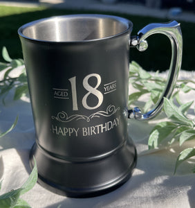 Beer Mug (Matte Black) - Birthday
