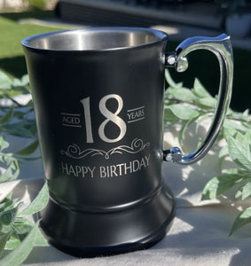 Beer Mug (Matte Black) - Birthday