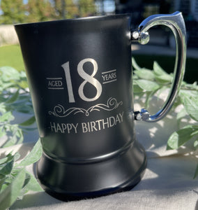 Beer Mug (Matte Black) - Birthday