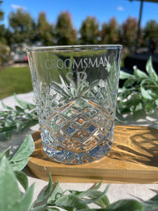 Engraved Bond Whisky Glass