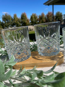 Engraved Bond Whisky Glass