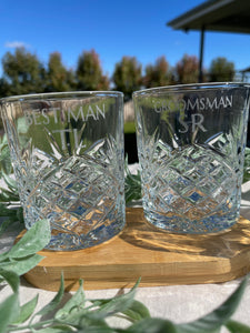 Engraved Bond Whisky Glass