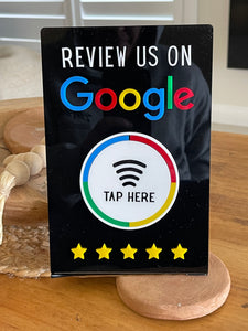 NFC Google Review Stand