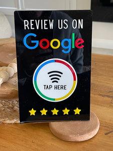 NFC Google Review Stand