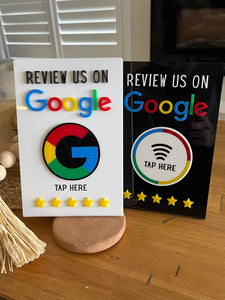 NFC Google Review Stand