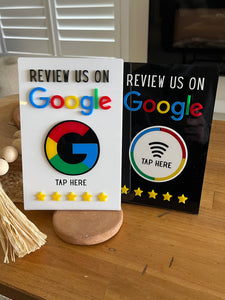 NFC Google Review Stand