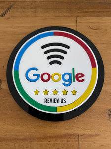 NFC Google Review Plaque