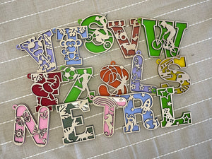 Basketball Themed Letters