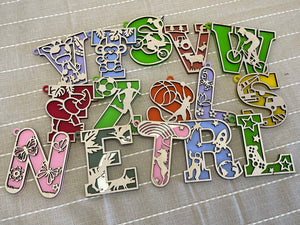 Elephant Themed Letters