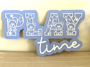 Nursery Sign - Play Time