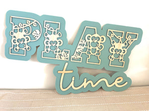 Nursery Sign - Play Time