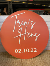 Load image into Gallery viewer, Hen&#39;s Party Sign - Trin&#39;s Hens
