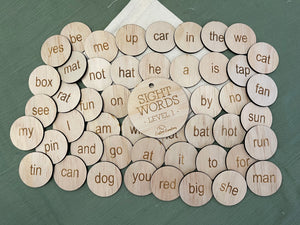 Wooden Sight Words Bundle