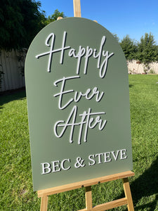 Engagement Party Sign - Happily Ever After