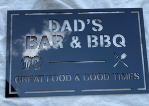 Bar & BBQ Sign