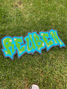 Kids Name Sign - Graffiti