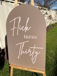 Birthday Party Sign - Flick