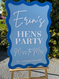 Hen's Party Sign - Erin's Hen's Party