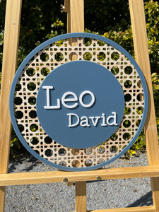 Kids Name Sign - Rattan