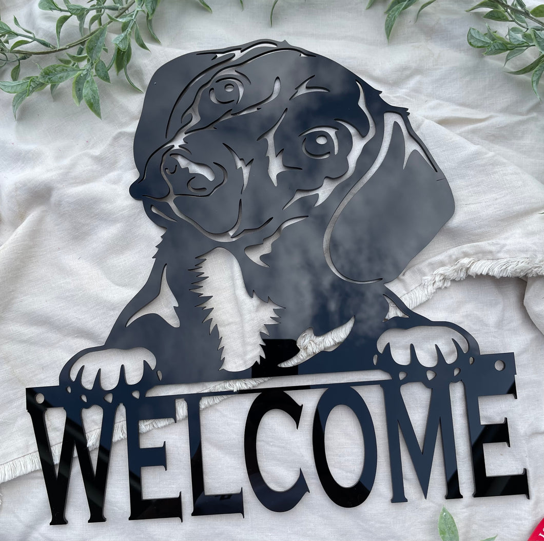 Dachshund Welcome Signs